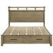 Hazlewood Vineyard Oak King Storage Panel Bed