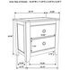 Hazlewood Vineyard Oak 2 Drawer Nightstand