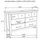 Hazlewood Vineyard Oak 6 Drawer Dresser