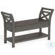 Haven Little Boy Blue 48" Accent Bench with Storage