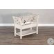 Willow Nest Marble White 36" Accent Bench with Storage