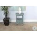 Seabright Green Rectangular Side Table with 3 Drawer