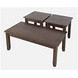 Eros Brushed Chestnut 3 Piece Occasional Table Set