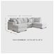 Gabyleigh Nickel 2 Piece Performance Fabric Sectional with RAF Chaise