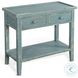 Seabright Green Rectangular Side Table with 2 Drawer