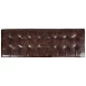 Global Archive Dark Sienna Leather Hogan Bench