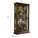 Edwardian Two Way Sliding Door Curio