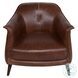 Martel Brown Leather Club Chair