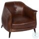 Martel Brown Leather Club Chair