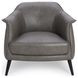 Martel Vienna Stone Leather Upholstered Accent Chair