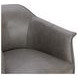 Martel Vienna Stone Leather Upholstered Accent Chair