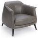 Martel Vienna Stone Leather Upholstered Accent Chair