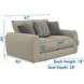 Ezra Twine Loveseat with Cuddler Coil Cushions