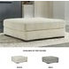 Lindyn Ivory Oversized Accent Ottoman