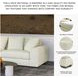 Lindyn Ivory 6 Piece Sectional with LAF Chaise