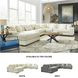 Lindyn Ivory 6 Piece Sectional with LAF Chaise