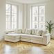 Lindyn Ivory 3 Piece Sectional with LAF Chaise