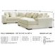 Lindyn Ivory 4 Piece Sectional with RAF Chaise