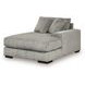 Lindyn Fog 4 Piece Modular Sectional with Double Chaise and Pillows