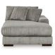 Lindyn Fog 4 Piece Modular Sectional with Double Chaise and Pillows