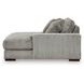 Lindyn Fog 4 Piece Modular Sectional with Double Chaise and Pillows