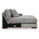 Lindyn Fog 4 Piece Modular Sectional with Double Chaise and Pillows