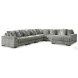 Lindyn Fog 6 Piece Sectional with LAF Chaise