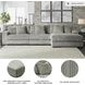 Lindyn Fog 3 Piece Sectional with RAF Chaise