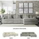 Lindyn Fog 3 Piece Sectional with RAF Chaise