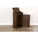 Hearthwood Haven Dark Brown Wood House Trash Box