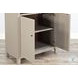 Sagewyn Light Gray 2 Door Arched Display Cabinet