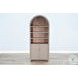 Sagewyn Light Gray 2 Door Arched Display Cabinet