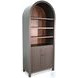 Maple Haze Gray 2 Door Arched Display Cabinet
