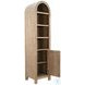 Ember Grace Natural 1 Door Arched Storage Cabinet