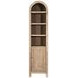 Ember Grace Natural 1 Door Arched Storage Cabinet