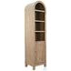 Ember Grace Natural 1 Door Arched Storage Cabinet