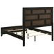 Watson Gray Oak And Black Full Panel Bed