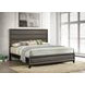 Watson Gray Oak And Black King Panel Bed