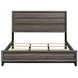 Watson Gray Oak And Black King Panel Bed