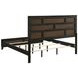 Watson Gray Oak And Black King Panel Bed