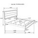 Watson Gray Oak And Black King Panel Bed