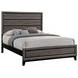 Watson Gray Oak And Black Queen Panel Bed