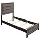 Watson Gray Oak And Black Twin Panel Bed
