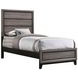 Watson Gray Oak And Black Twin Panel Bed