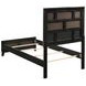 Watson Gray Oak And Black Twin Panel Bed