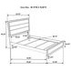 Watson Gray Oak And Black Twin Panel Bed