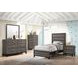Watson Gray Oak And Black Twin Panel Bed