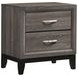 Watson Gray Oak And Black Nightstand