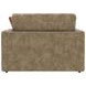 Avondale Burlap Upholstered Chair and A Half with Pillows