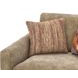 Avondale Burlap Upholstered Chair and A Half with Pillows